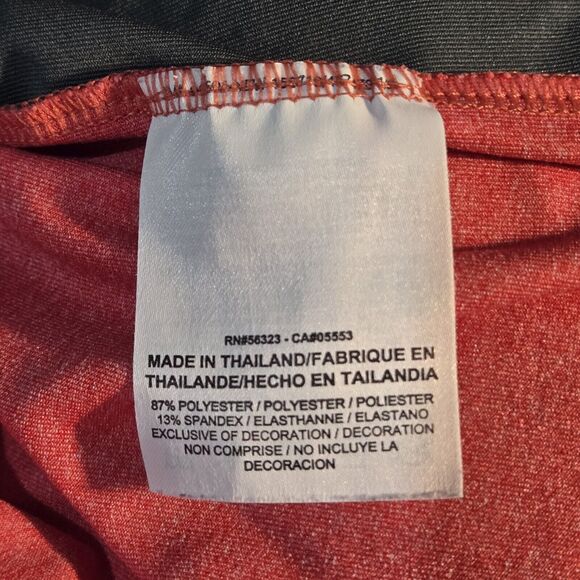 Nike Golf Dri Fit Polo Mens  Standard Fit Heathered Red Grey size Med Colorblock - Picture 13 of 14